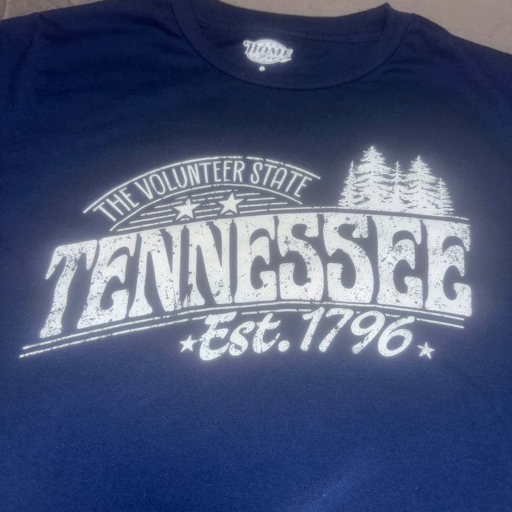 Home Free Mens Tennessee Volunteer State Graphic‎ T-Shirt Small Navy Blue Tee - Picture 3 of 6